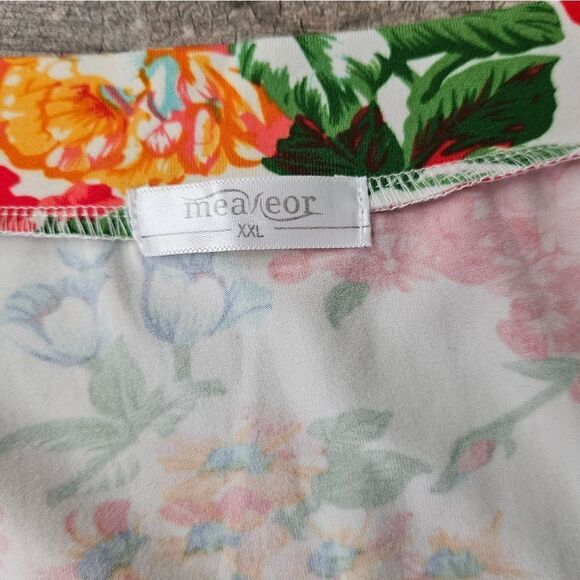 Measeor Short Sleeve Floral Maxi Dress Size XXL - Picture 13 of 15